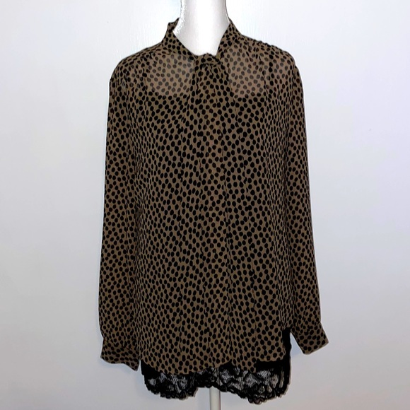 Moda Chiffon Blouse Medium - Picture 1 of 4